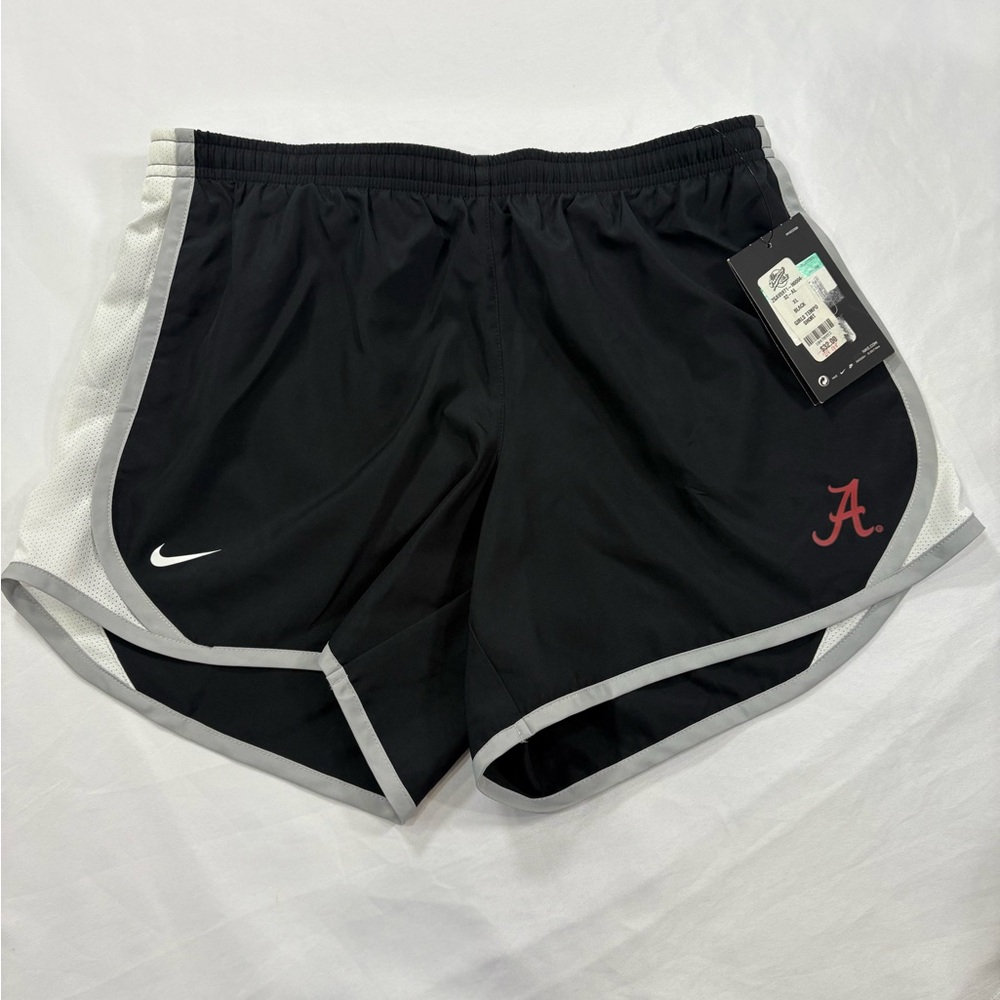 Nike Women's Black and White Atlanta Braves Athletic Shorts